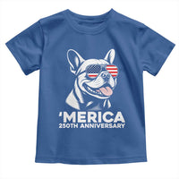 Merica French Bulldog Lover Toddler T Shirt 250th Anniversary Gift