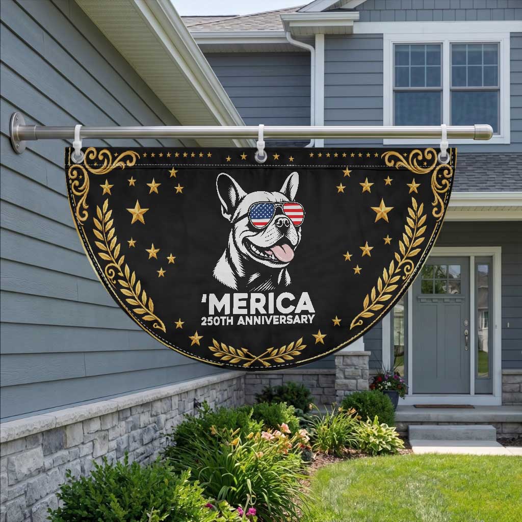 Merica French Bulldog Lover Patriotic Fan Flag 250th Anniversary Gift