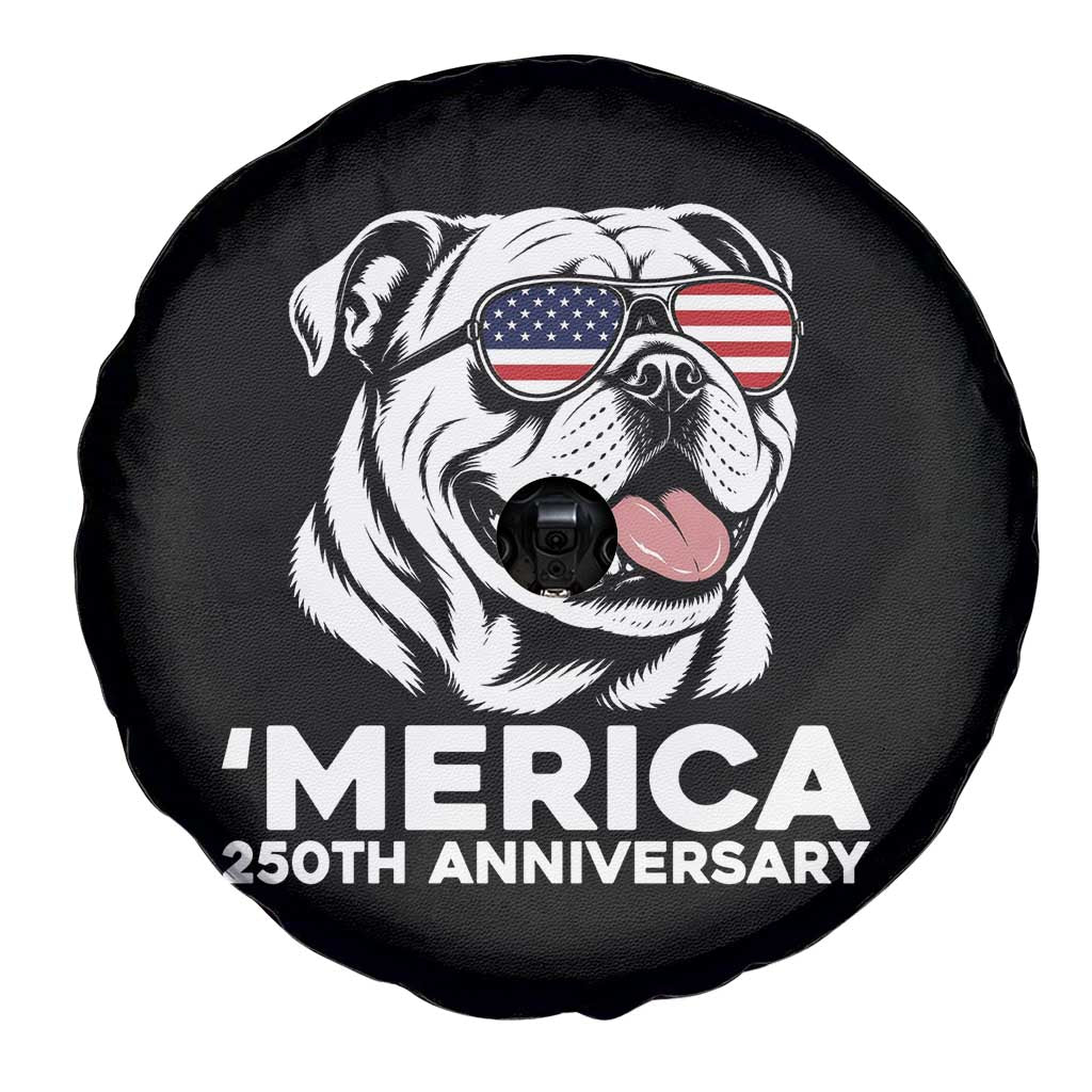 Merica English Bulldog Lover Spare Tire Cover 250th Anniversary Gift