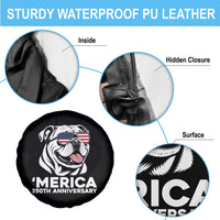 Merica English Bulldog Lover Spare Tire Cover 250th Anniversary Gift
