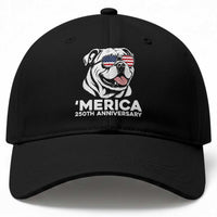 Merica English Bulldog Lover Baseball Cap 250th Anniversary Gift