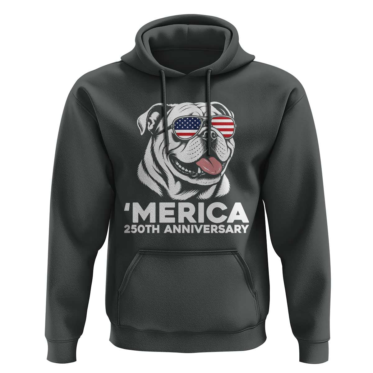 Merica English Bulldog Lover Hoodie 250th Anniversary Gift
