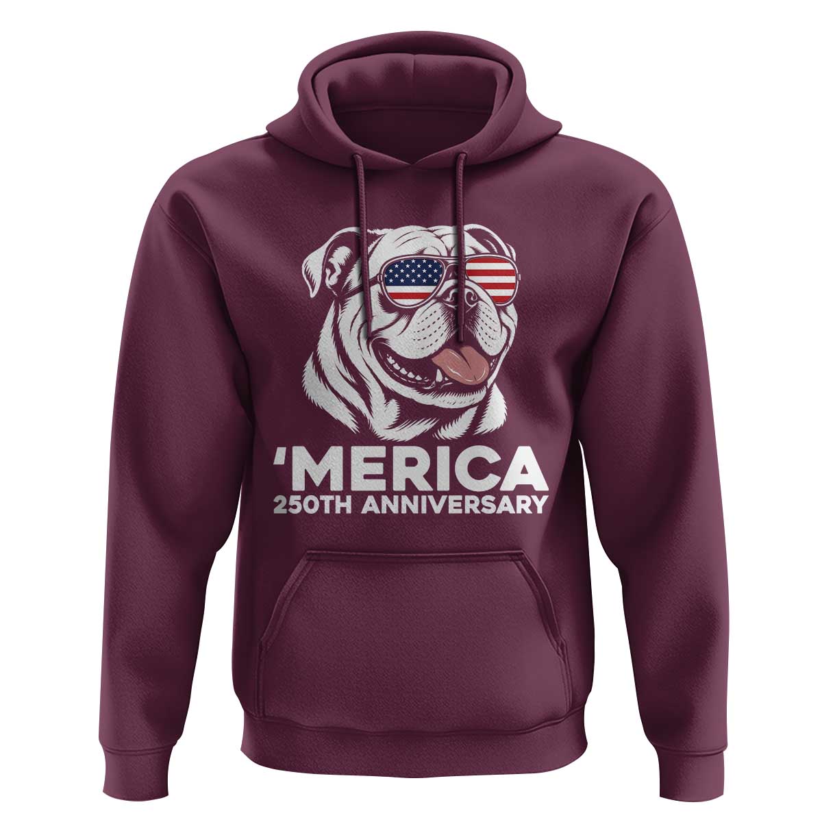 Merica English Bulldog Lover Hoodie 250th Anniversary Gift