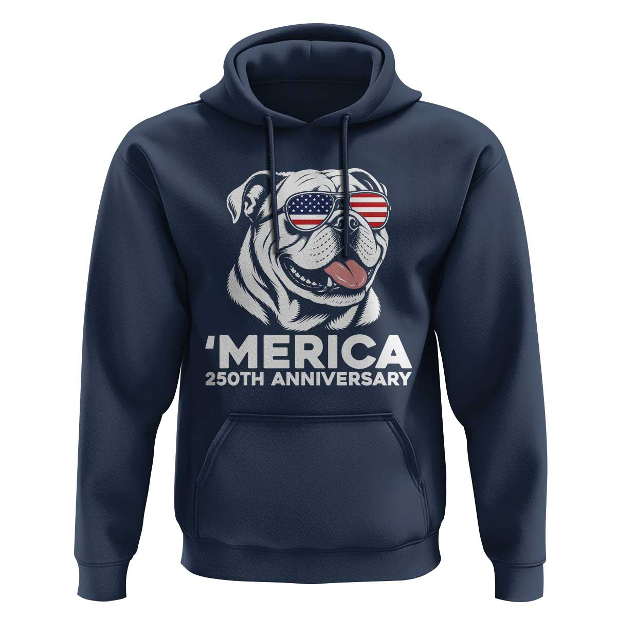 Merica English Bulldog Lover Hoodie 250th Anniversary Gift