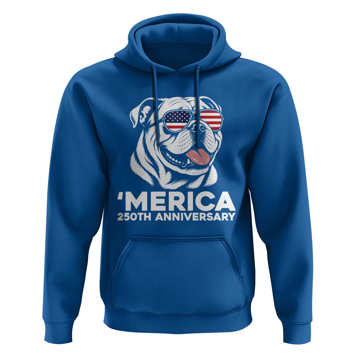 Merica English Bulldog Lover Hoodie 250th Anniversary Gift