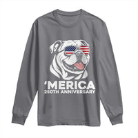 Merica English Bulldog Lover Long Sleeve Shirt 250th Anniversary Gift