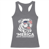 Merica English Bulldog Lover Racerback Tank Top 250th Anniversary Gift