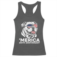 Merica English Bulldog Lover Racerback Tank Top 250th Anniversary Gift