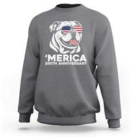Merica English Bulldog Lover Sweatshirt 250th Anniversary Gift