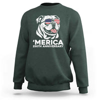 Merica English Bulldog Lover Sweatshirt 250th Anniversary Gift