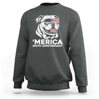 Merica English Bulldog Lover Sweatshirt 250th Anniversary Gift
