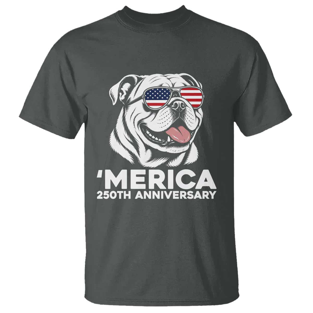 Merica English Bulldog Lover T Shirt 250th Anniversary Gift