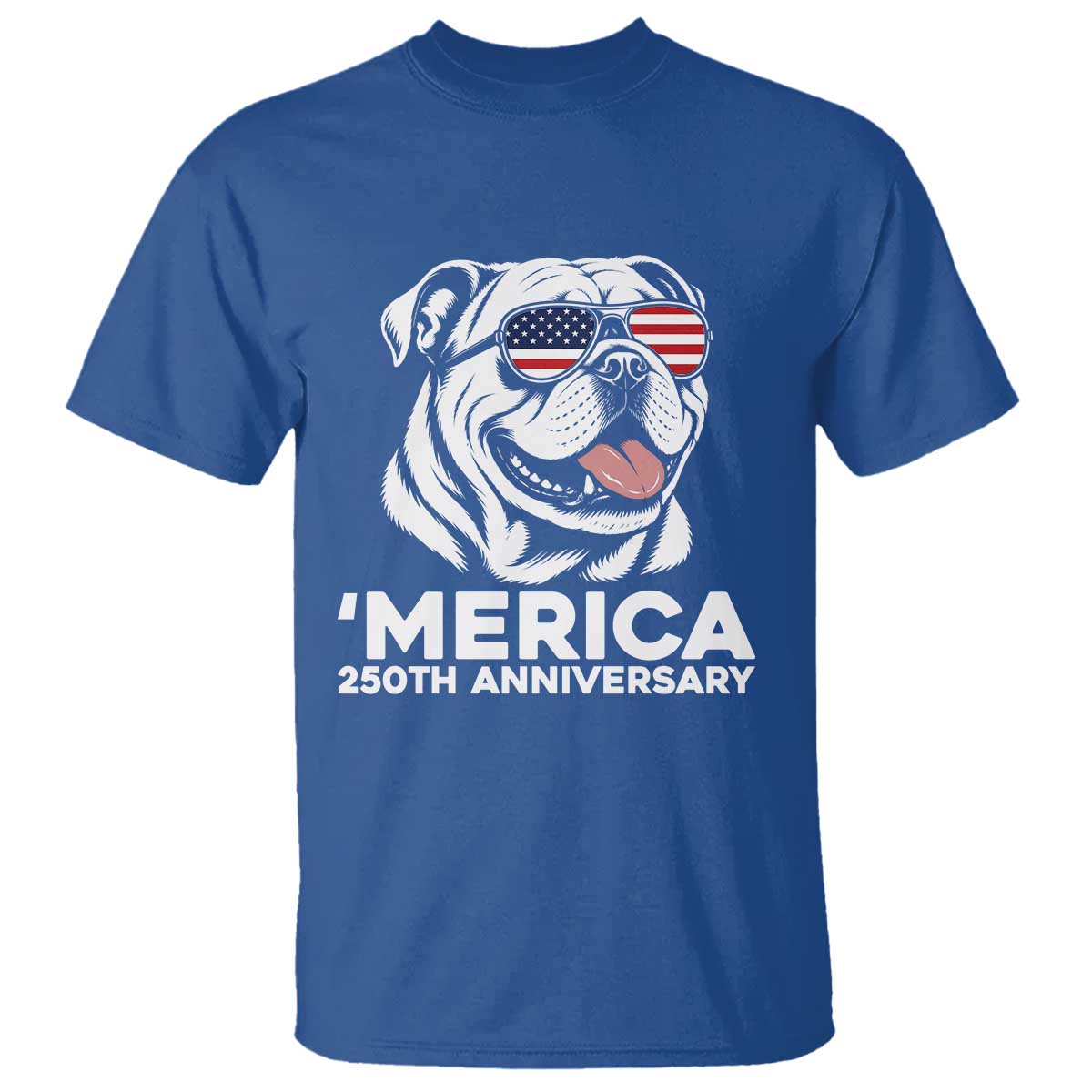 Merica English Bulldog Lover T Shirt 250th Anniversary Gift