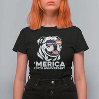 Merica English Bulldog Lover T Shirt For Women 250th Anniversary Gift