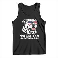 Merica English Bulldog Lover Tank Top 250th Anniversary Gift