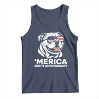 Merica English Bulldog Lover Tank Top 250th Anniversary Gift