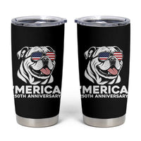 Merica English Bulldog Lover Tumbler Cup 250th Anniversary Gift