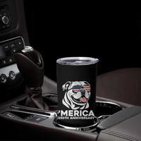 Merica English Bulldog Lover Tumbler Cup 250th Anniversary Gift
