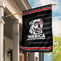 Merica English Bulldog Lover Patriotic Garden Flag 250th Anniversary Gift