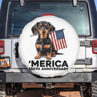 Merica Dachshund Lover Spare Tire Cover 250th Anniversary Gift
