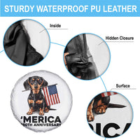 Merica Dachshund Lover Spare Tire Cover 250th Anniversary Gift