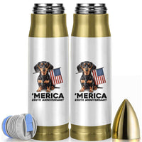 Merica Dachshund Lover Bullet Tumbler 250th Anniversary Gift