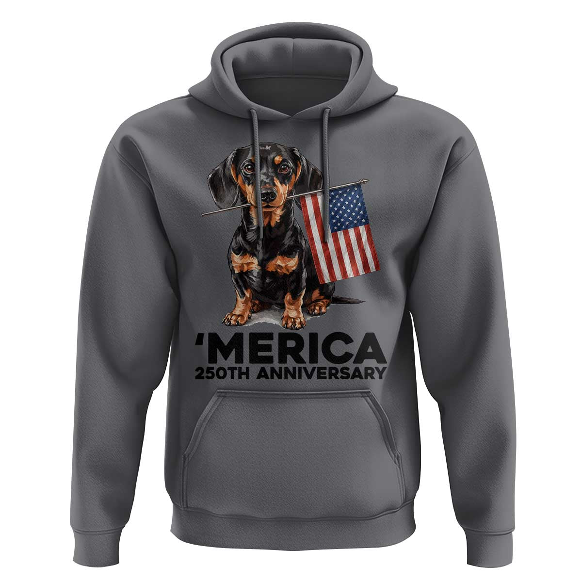 Merica Dachshund Lover Hoodie 250th Anniversary Gift