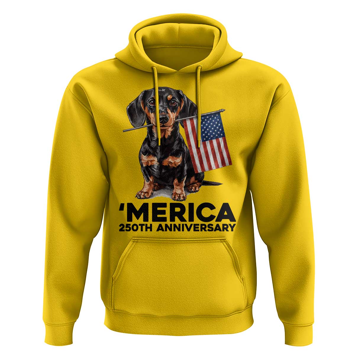 Merica Dachshund Lover Hoodie 250th Anniversary Gift