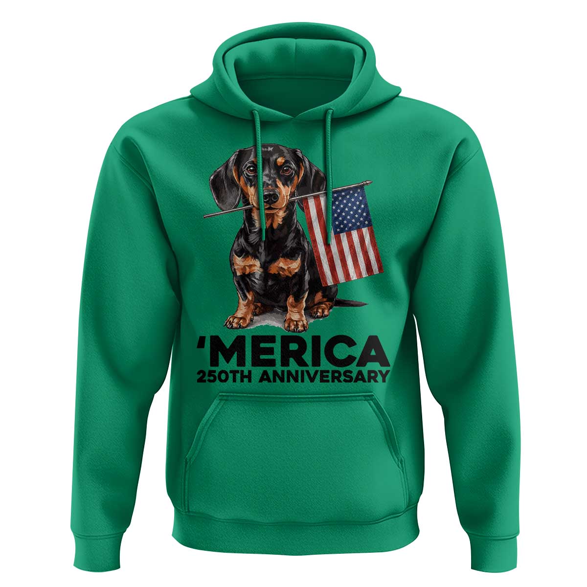 Merica Dachshund Lover Hoodie 250th Anniversary Gift