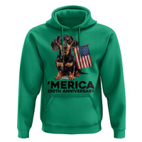 Merica Dachshund Lover Hoodie 250th Anniversary Gift