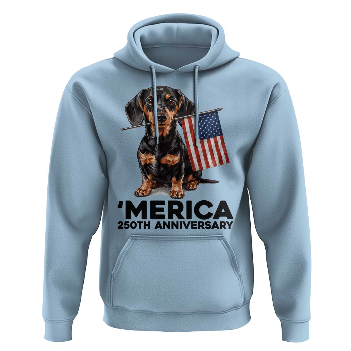 Merica Dachshund Lover Hoodie 250th Anniversary Gift