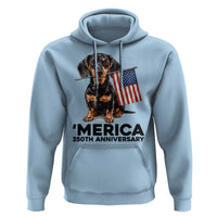 Merica Dachshund Lover Hoodie 250th Anniversary Gift