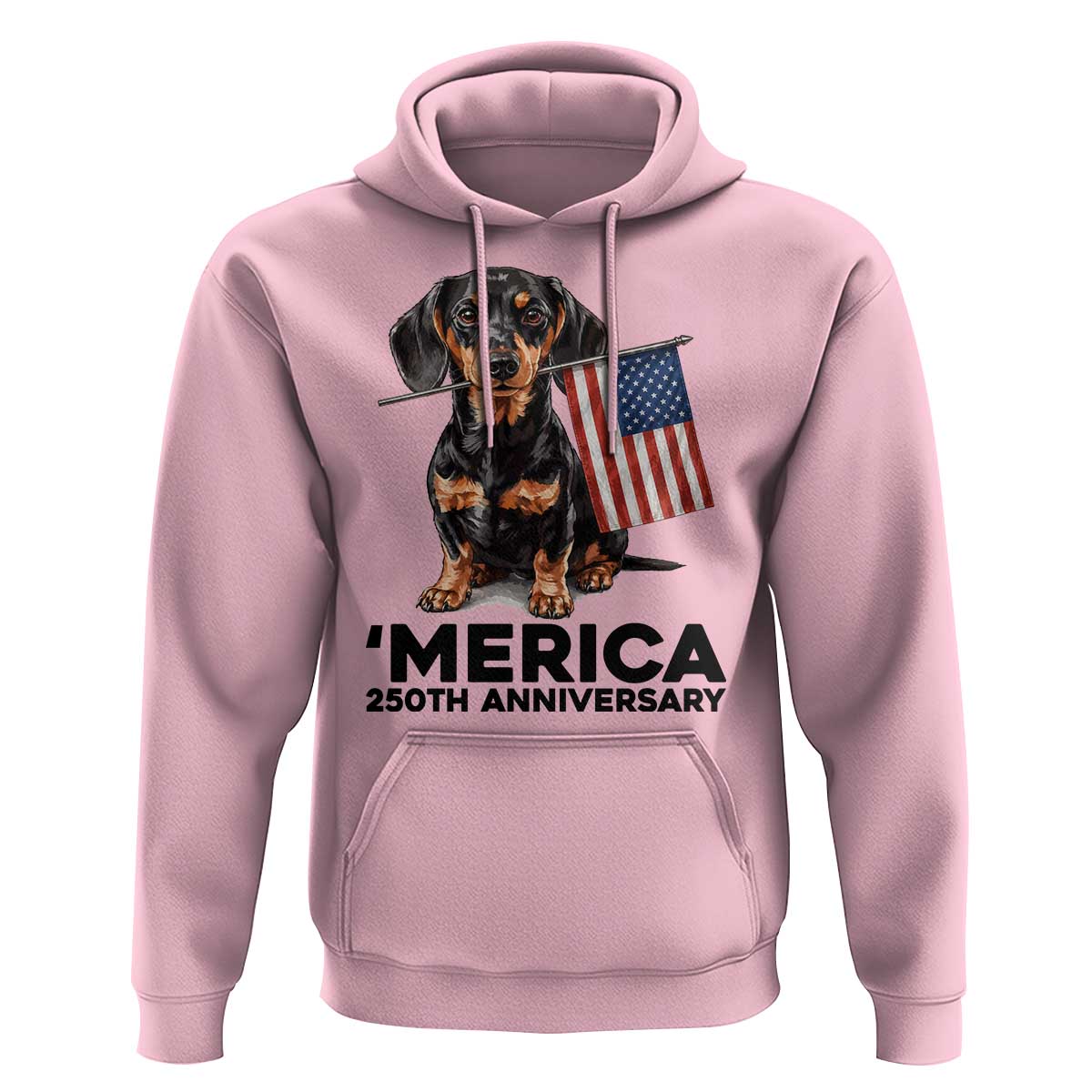 Merica Dachshund Lover Hoodie 250th Anniversary Gift