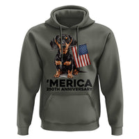 Merica Dachshund Lover Hoodie 250th Anniversary Gift