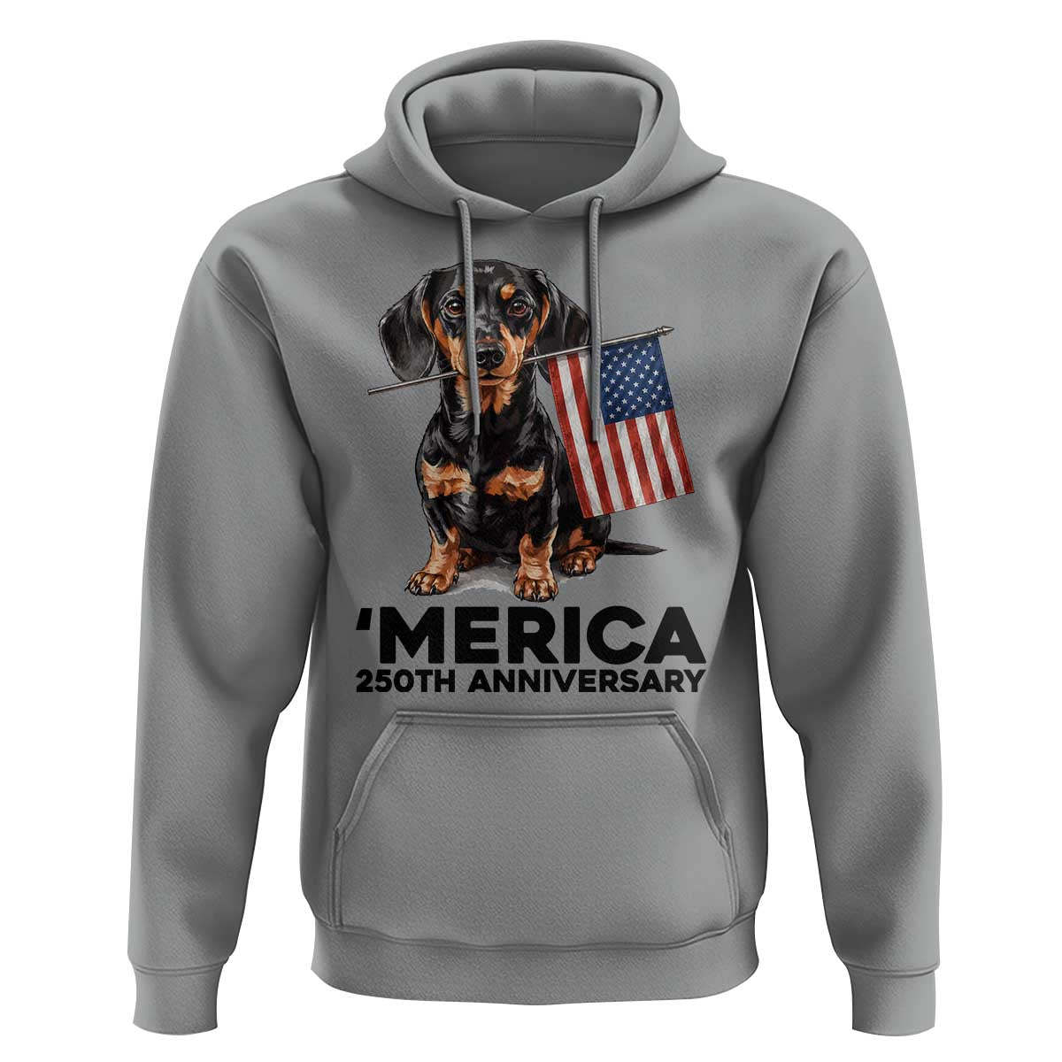Merica Dachshund Lover Hoodie 250th Anniversary Gift