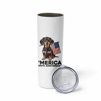 Merica Dachshund Lover Skinny Tumbler 250th Anniversary Gift
