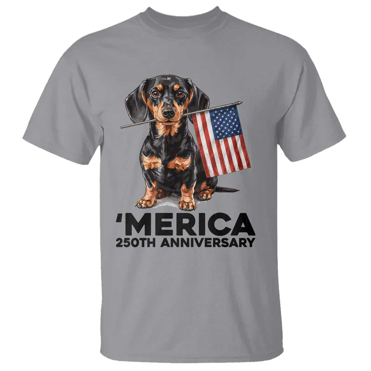 Merica Dachshund Lover T Shirt 250th Anniversary Gift