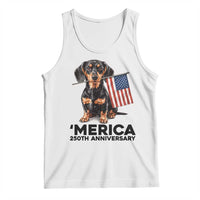 Merica Dachshund Lover Tank Top 250th Anniversary Gift