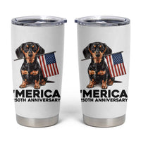 Merica Dachshund Lover Tumbler Cup 250th Anniversary Gift