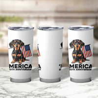 Merica Dachshund Lover Tumbler Cup 250th Anniversary Gift