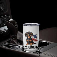 Merica Dachshund Lover Tumbler Cup 250th Anniversary Gift