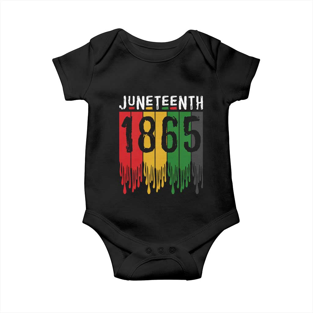 Juneteenth Freedom Pride Baby Onesie African American Heritage Graphic
