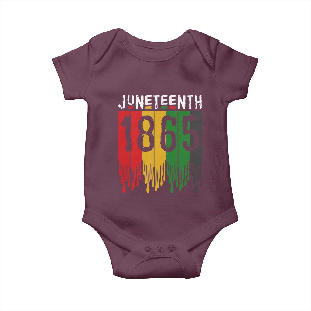 Juneteenth Freedom Pride Baby Onesie African American Heritage Graphic