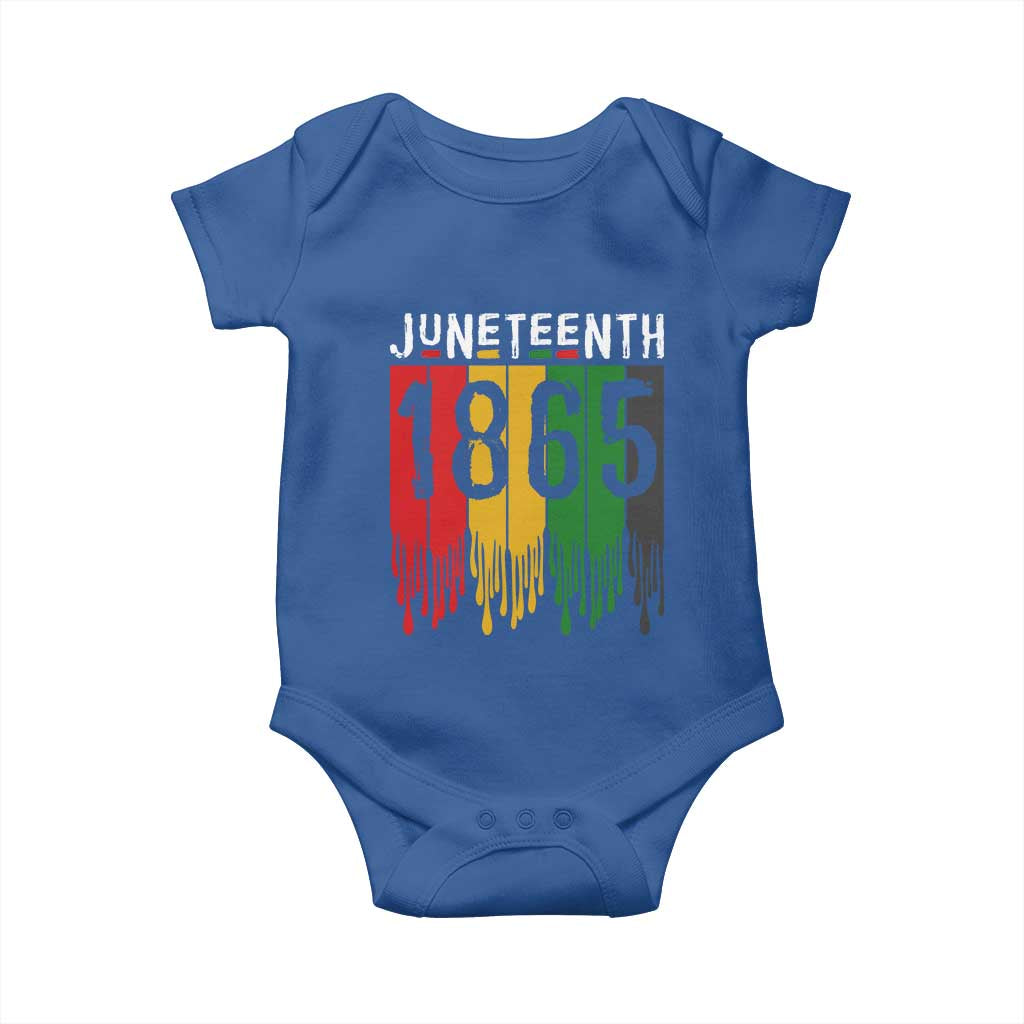 Juneteenth Freedom Pride Baby Onesie African American Heritage Graphic