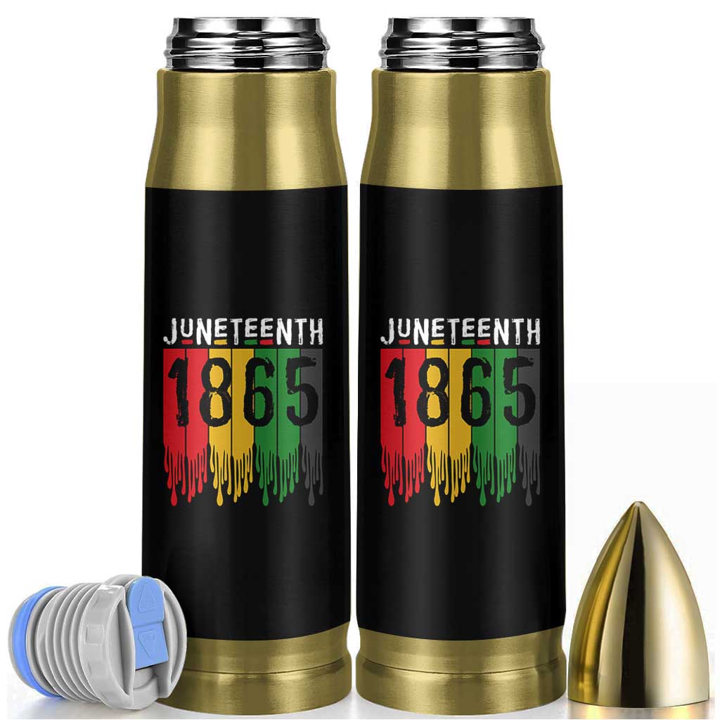 Juneteenth Freedom Pride Bullet Tumbler African American Heritage Graphic