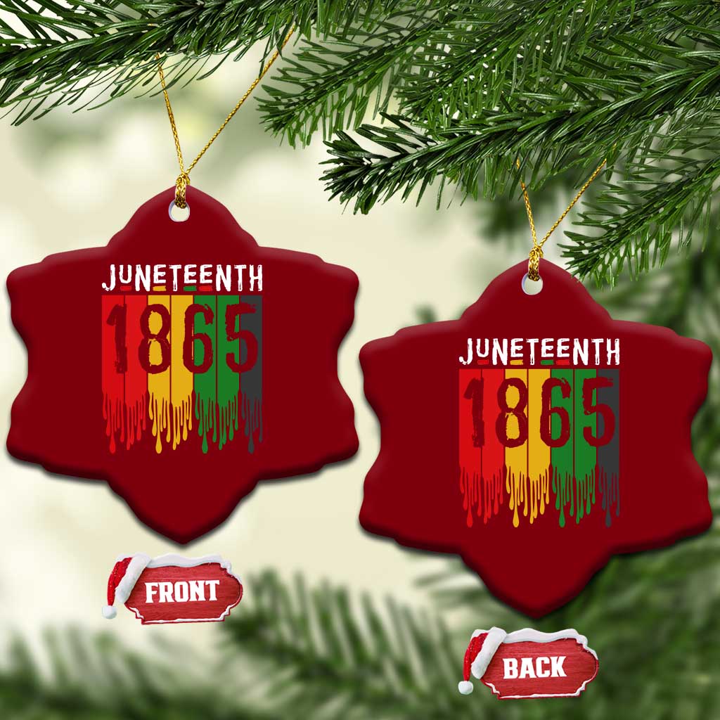 Juneteenth Freedom Pride Ceramic Ornament African American Heritage Graphic