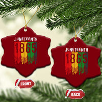 Juneteenth Freedom Pride Ceramic Ornament African American Heritage Graphic