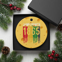 Juneteenth Freedom Pride Ceramic Ornament African American Heritage Graphic