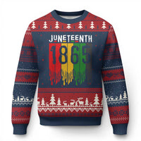 Juneteenth Freedom Pride Ugly Christmas Sweater African American Heritage Graphic