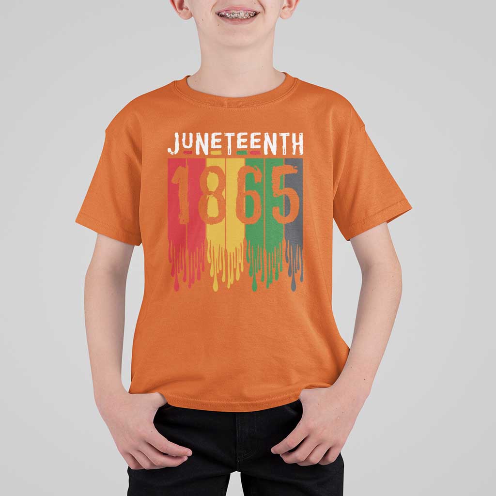 Juneteenth Freedom Pride T Shirt For Kid African American Heritage Graphic